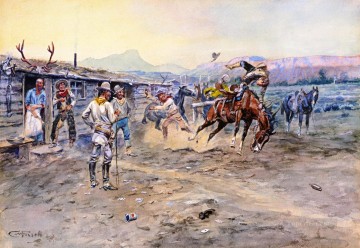 インディアナ カウボーイ Painting - テンダーフット 1900 1 チャールズ マリオン ラッセル インディアナ州のカウボーイ